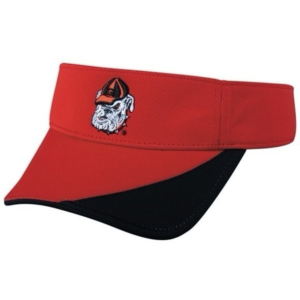 University of Georgia Bulldogs Visor Red Black OC Sports UGA‎ Cap Hat NCAA NWT